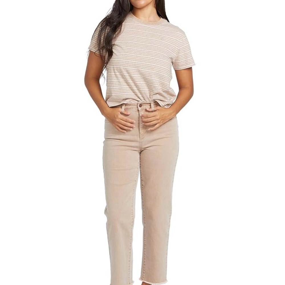 Volcom Straight Leg Jean - High Rise - in Mocha